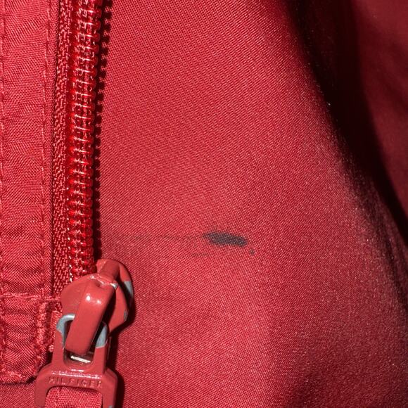 2003 Vintage Tommy Hilfiger Women’s Track Suit Sz M Maroon & Navy Stripe - Picture 11 of 15